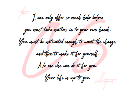 you're only hurting you